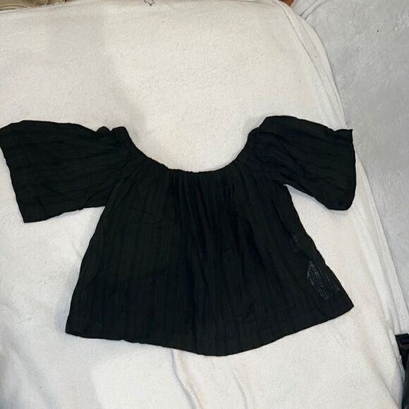 Reformation black off the shoulder top size XS - Picture 1 of 5